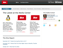 Tablet Screenshot of media.dice.com