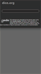 Mobile Screenshot of dice.org